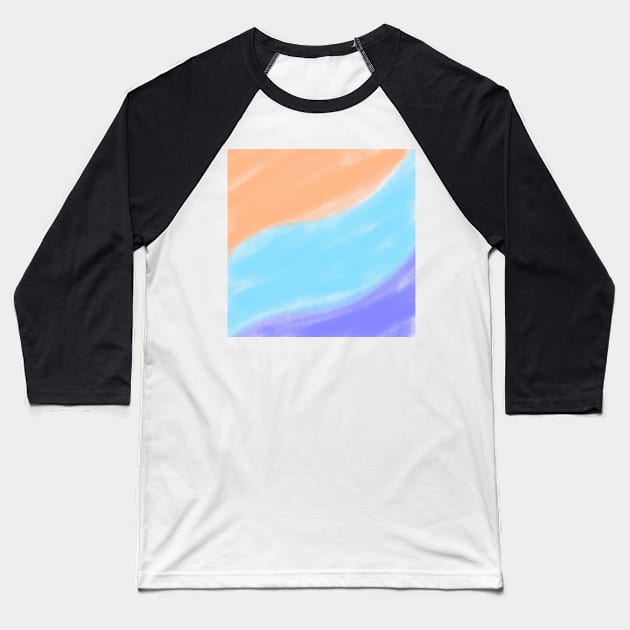 Colorful watercolor abstract texture Baseball T-Shirt by Artistic_st